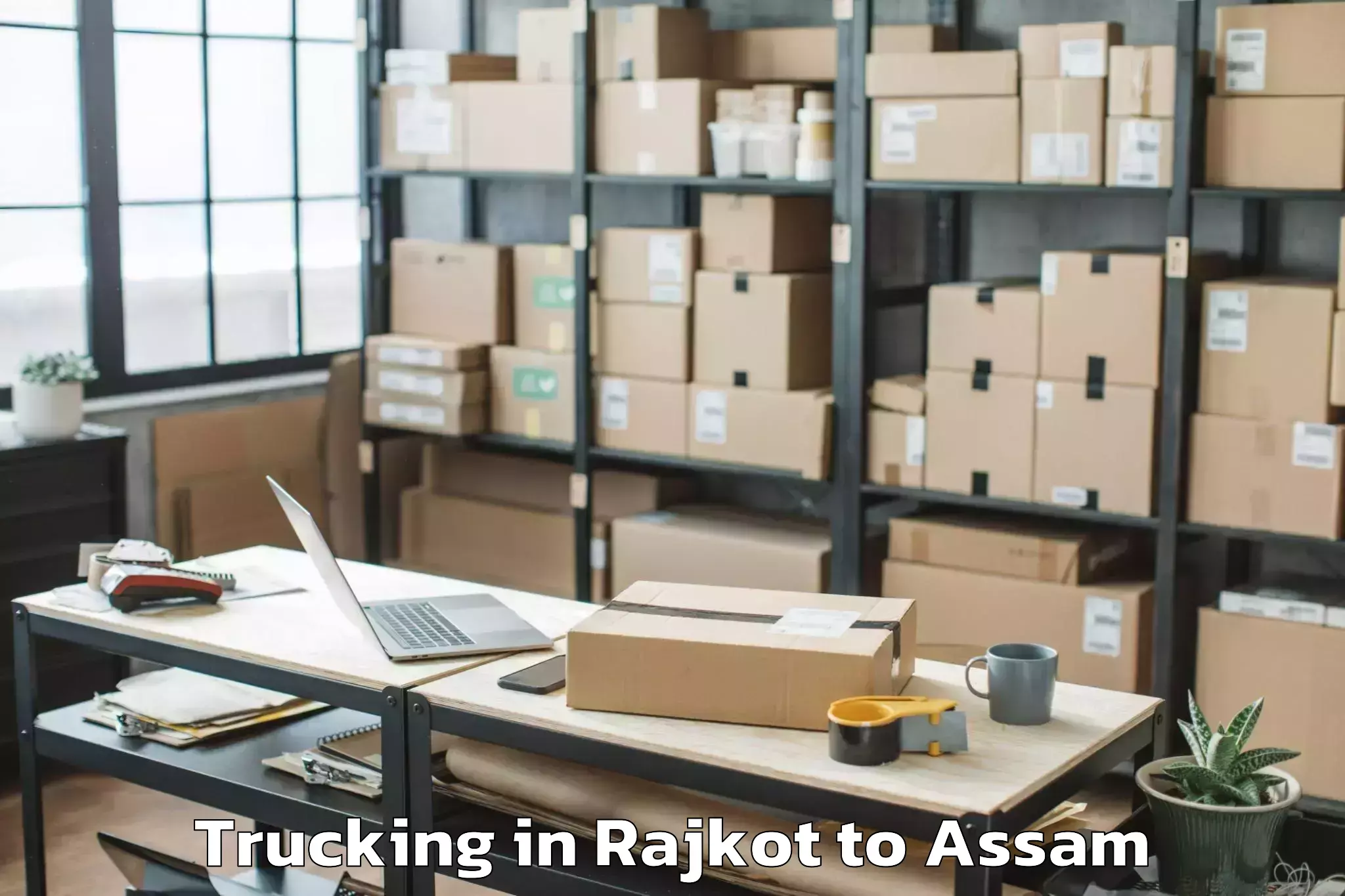 Reliable Rajkot to Kaliabor Trucking